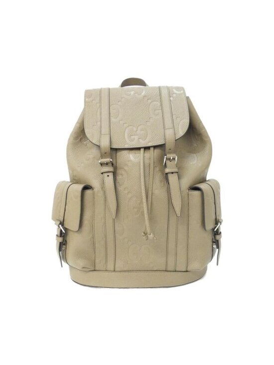 Gucci Backpack Leather Silver